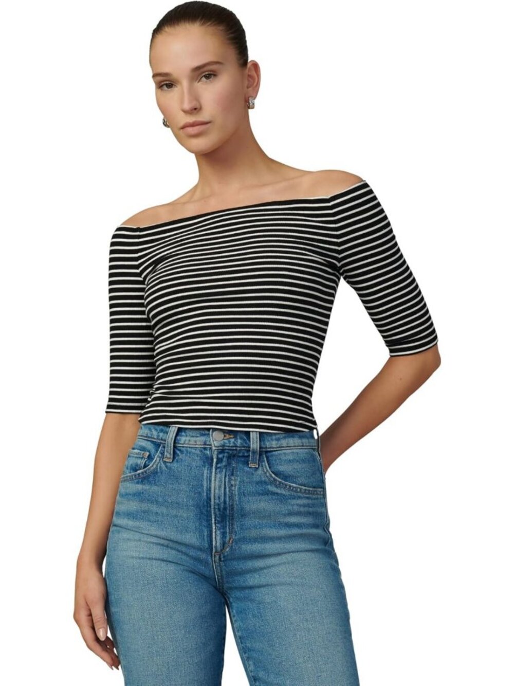 Stylish Women's Off the Shoulder Top - Trendy Casual Blouse for Summer Fashion